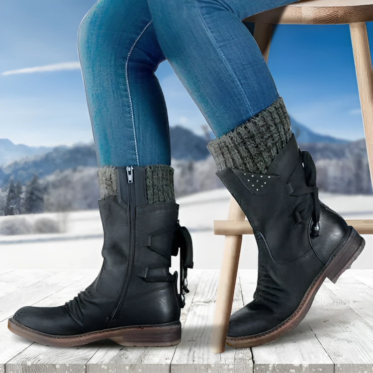 Barfusschweiz® - Winterstiefel mit mittlerer Wade