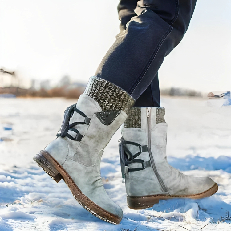 Barfusschweiz® - Winterstiefel mit mittlerer Wade