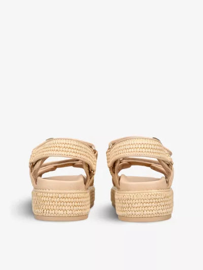 Barfusschweiz® - Bigmona Raffia Plateau Sandale