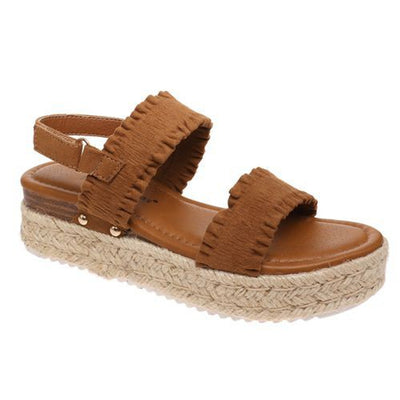 Barfusschweiz® - Espadrille Wedge Tan