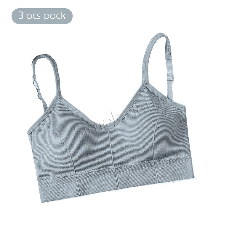 Bralette de soutien-gorge supérieur à tube sans fil avec rembourrage amovible