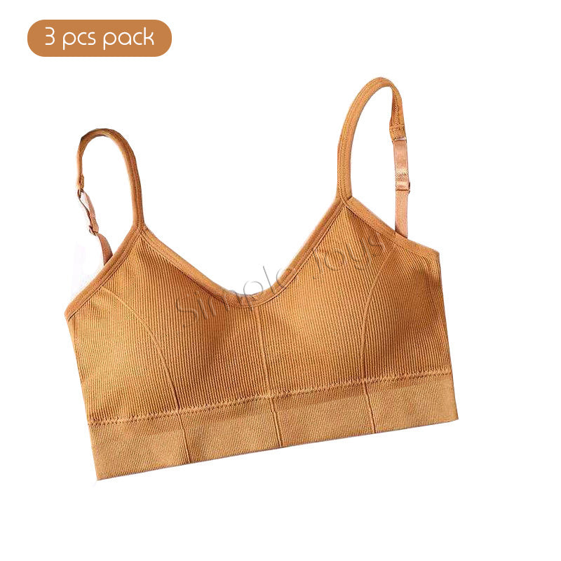 Bralette de soutien-gorge supérieur à tube sans fil avec rembourrage amovible