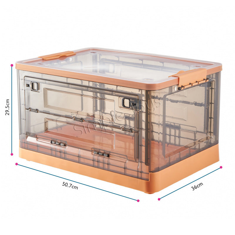 Boîte de rangement pliable Boîtes à pliage multipurpose avec roues avec roues