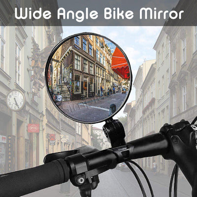 Miroir à vélo pour la vue arrière avec accessoires de vélo grand angle convexe