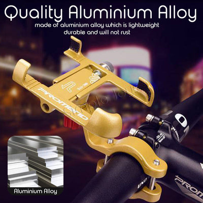 PROMEND Bicycle Phone Stand Bike Holder Mount Durable Aluninium Alloy