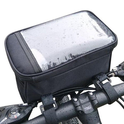 Sac avant de vélo compact pour guidon avec accessoires de vélo de fenêtre transparent