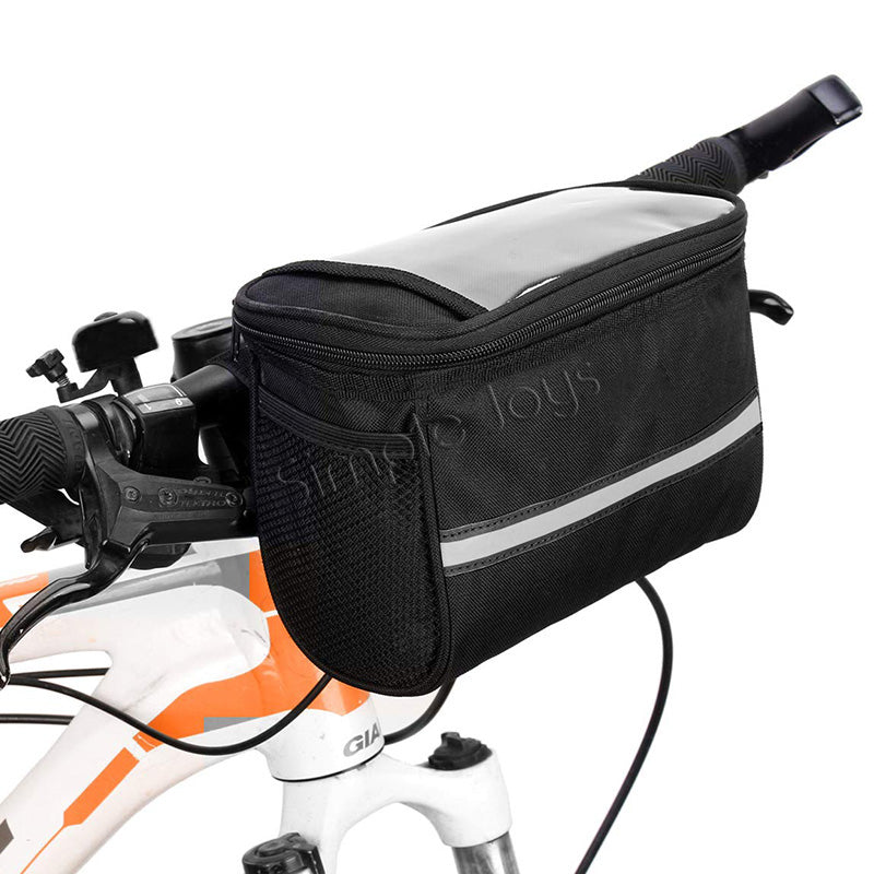 Sac avant de vélo compact pour guidon avec accessoires de vélo de fenêtre transparent