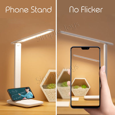 LED Table Lamp Foldable Desk Light Rechargeable