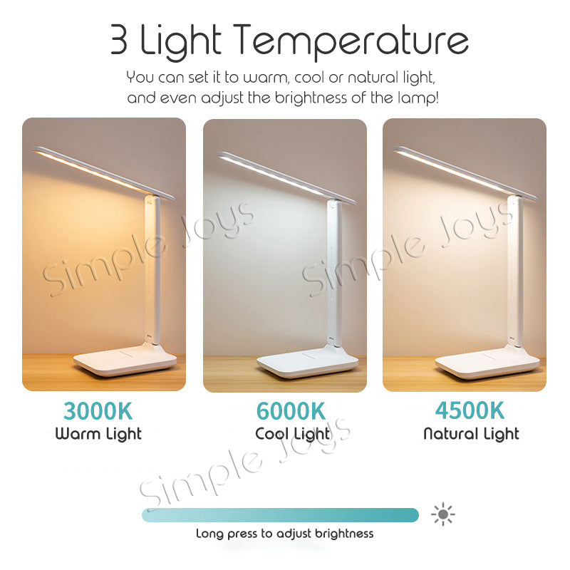 LED Table Lamp Foldable Desk Light Rechargeable