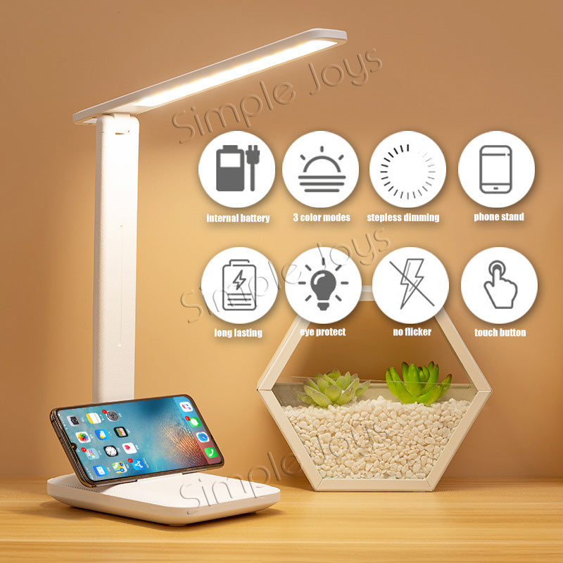 LED Table Lamp Foldable Desk Light Rechargeable