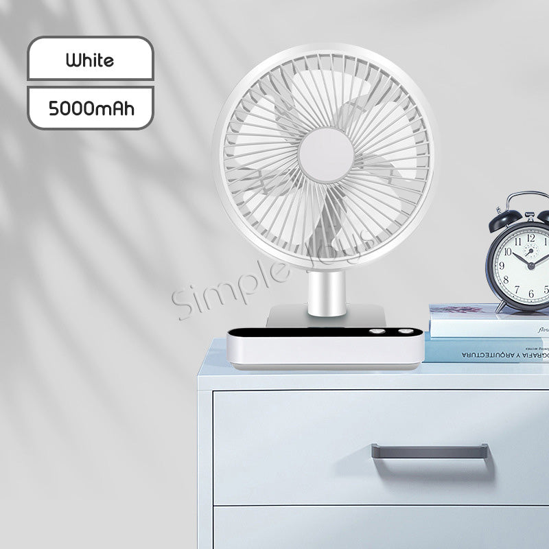 Ventilateur portable USB responsable adapté à un bureau avec oscillation automatique