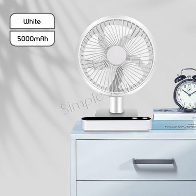 Ventilateur portable USB responsable adapté à un bureau avec oscillation automatique