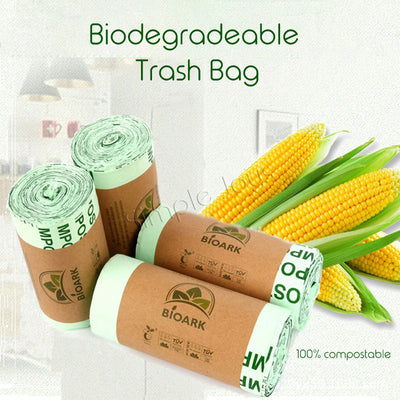 50pcs / 100pcs Sac poubelle biodégable