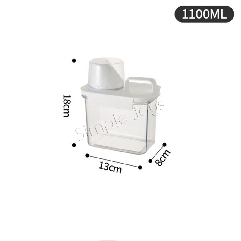 Rangement de récipients d'aliments secs étanche pour la cuisine ou les aliments pour animaux de compagnie avec tasse à mesurer le bec de verse