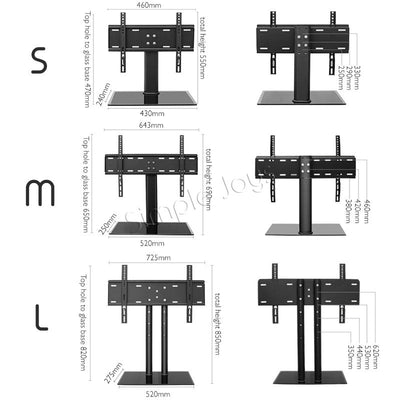 TV stand Universal Mur Mount sur la table ou la console pour 26-65 pouces Vesa