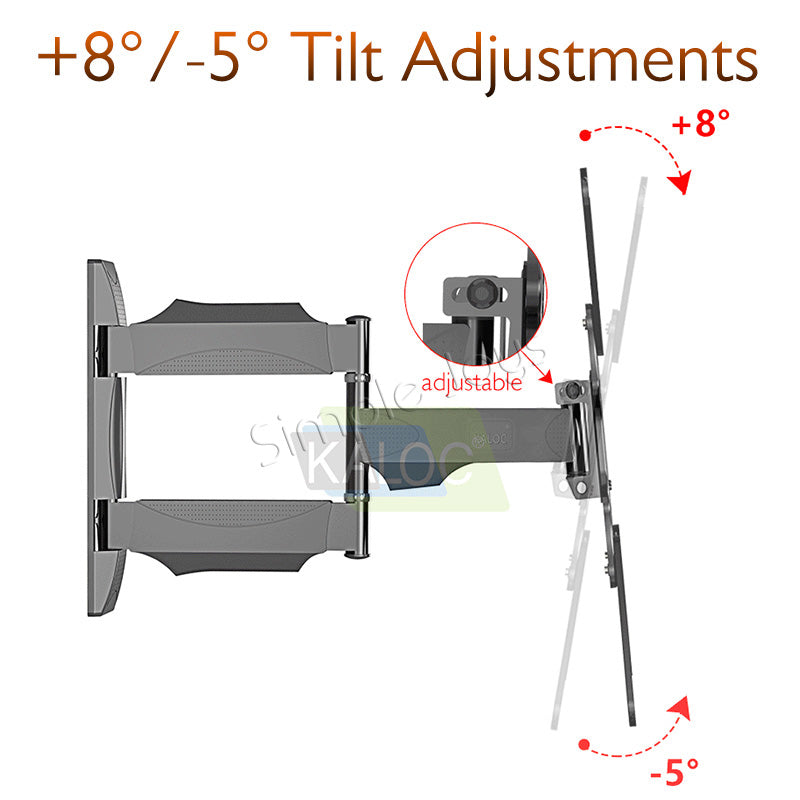 Full Motion Swivel TV Wall Mount Bracket For 32-55 Inch