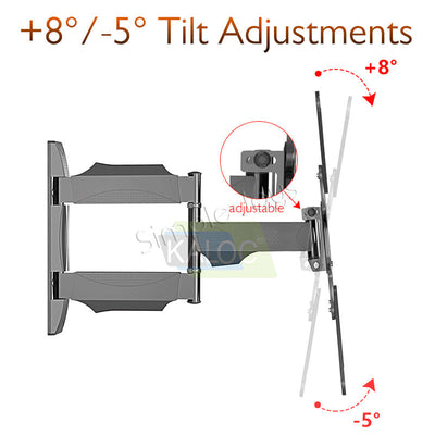 Full Motion Swivel TV Wall Mount Bracket For 32-55 Inch