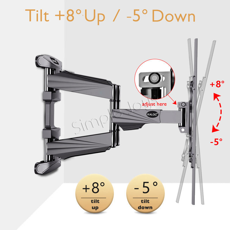 Full Motion Swivel TV Wall Mount Bracket For 40-85 Inch