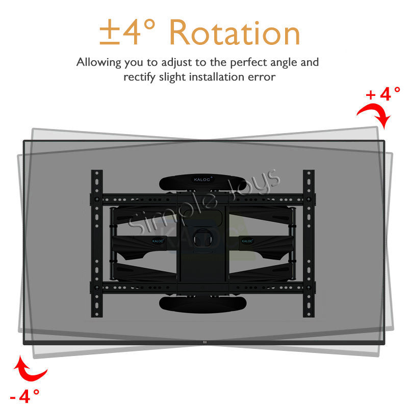 Full Motion Swivel TV Wall Mount Bracket For 40-85 Inch