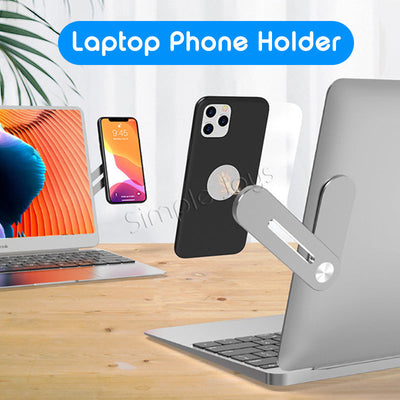 Magnetic Laptop Phone Stand Alunimium Foldable Bracket Extender Holder