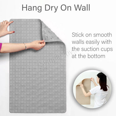 Non-slip Shower Mat Bathroom Mat with Suction Cups and Drain Holes Anti-slip Bathtub Mat