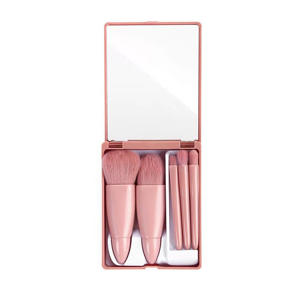 Fluffy Mirror Makeup Pinsel Set