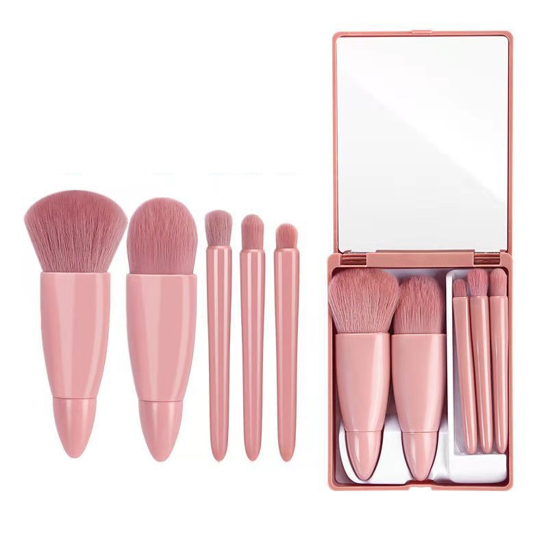 Fluffy Mirror Makeup Pinsel Set