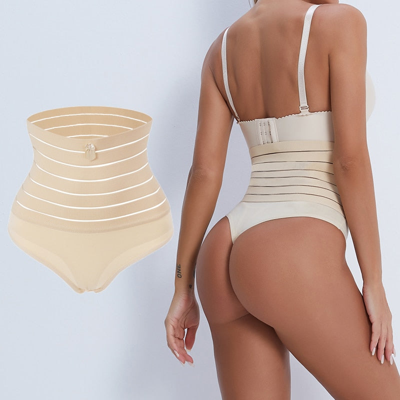 Ferme haute taille shaper string