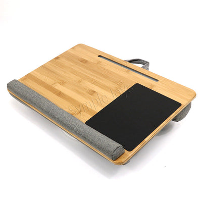 Lap Desk Table with Built in Mouse Pad, Wrist Pad and Pillow Cushion for Laptop or Tablet