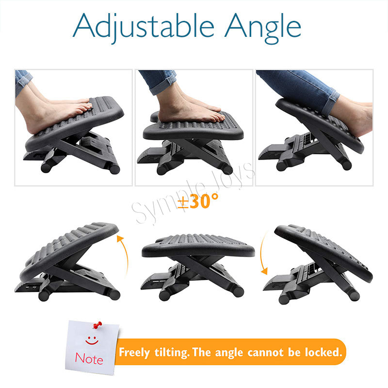 Ergonomic sous le pied de bureau avec effet de massage