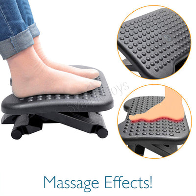 Ergonomic sous le pied de bureau avec effet de massage