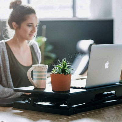 Conservateur debout debout Double moniteur et table d'ordinateur portable Convertisseur avec hauteur réglable