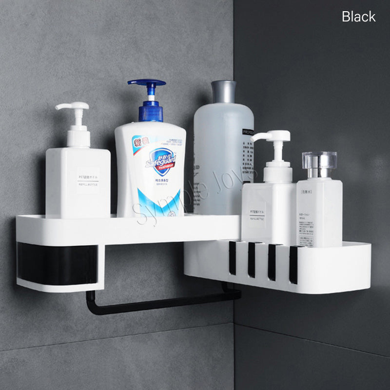 Bathroom Corner Shelf Shower Caddy Wall Mounted No Drilling Organizer for Bathroom Self Adhesive Bathroom Storage