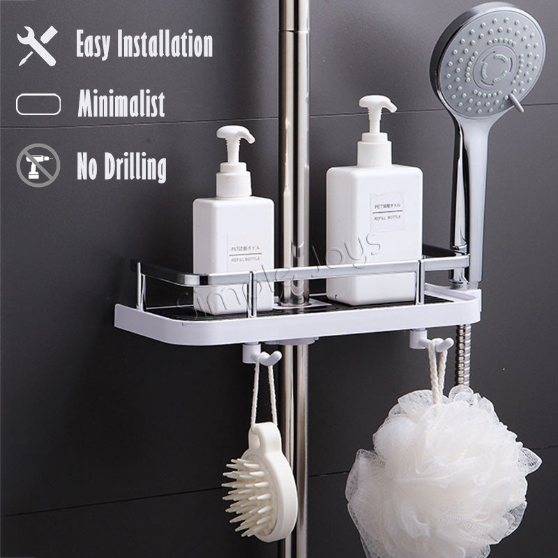 Bathroom Rack Shelf Shower Toilet Organizer Showerhead Holder