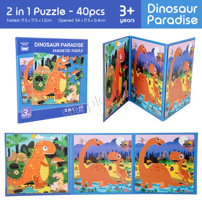 Puzzle magnétique 2 en 1 pour les enfants 40pcs Enfant Design