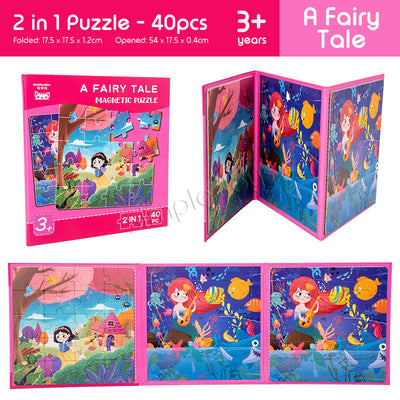 Puzzle magnétique 2 en 1 pour les enfants 40pcs Enfant Design