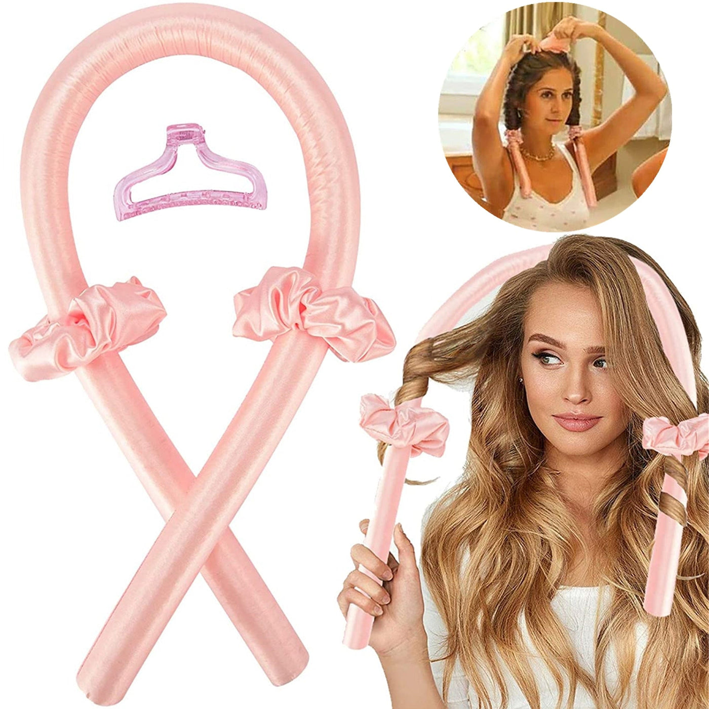 Glimpse Silk Hair Curling Ribbon ™ | Cheveux bouclés sans chaleur