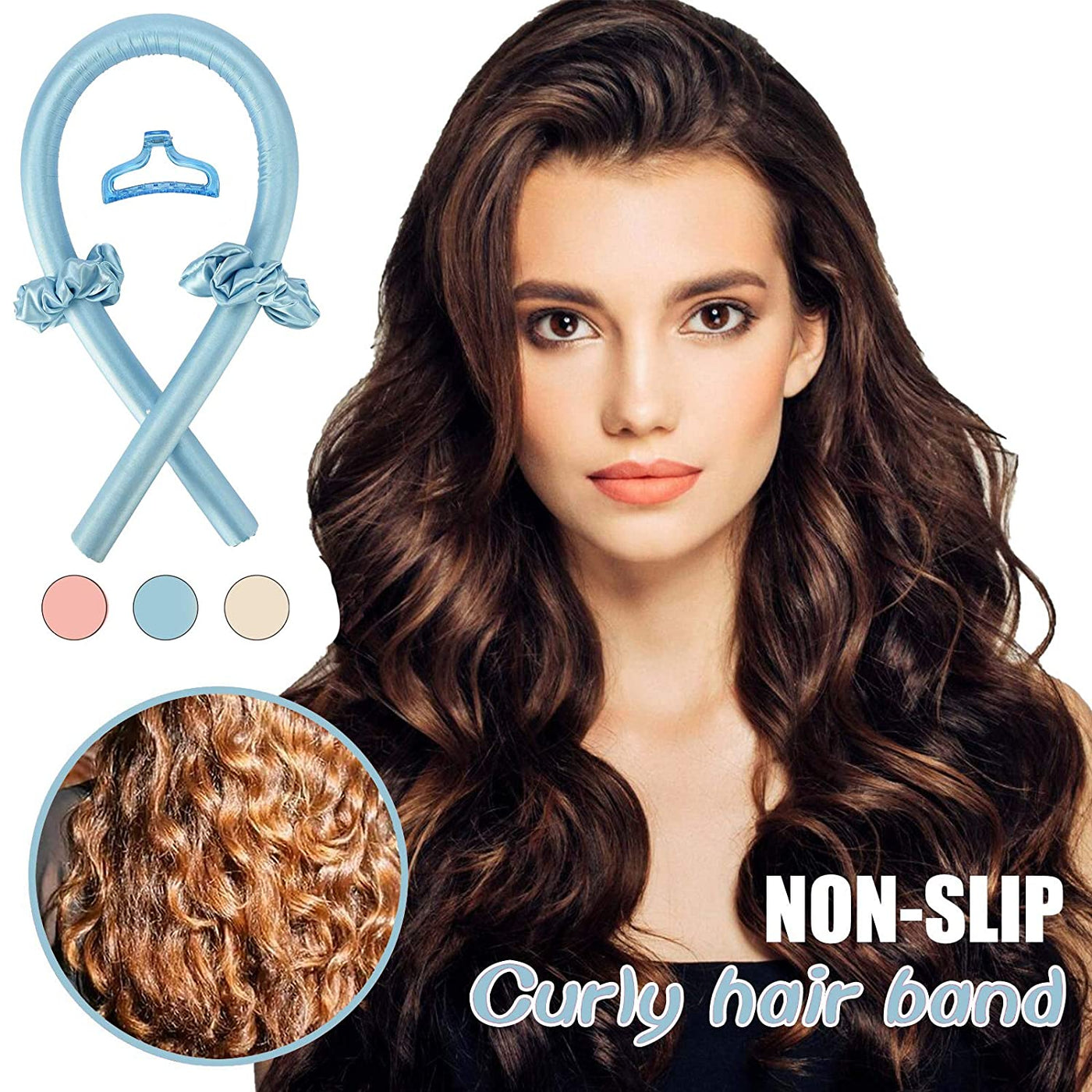 Glimpse Silk Hair Curling Ribbon ™ | Cheveux bouclés sans chaleur