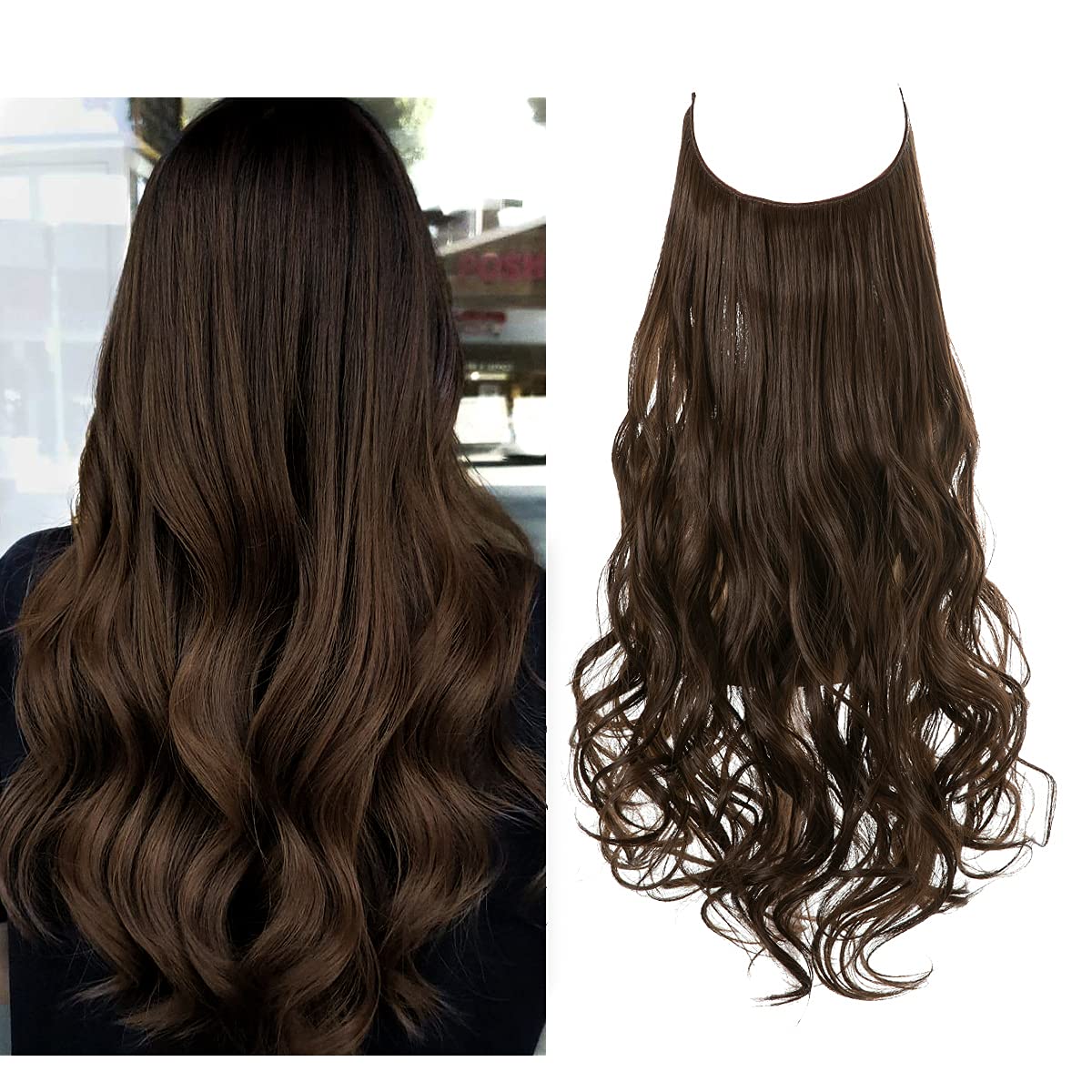 Gimpse ™ i Secret Hair Invisible Halo Hair Extensions